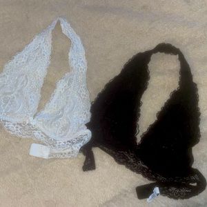Black and white 2 set bralette